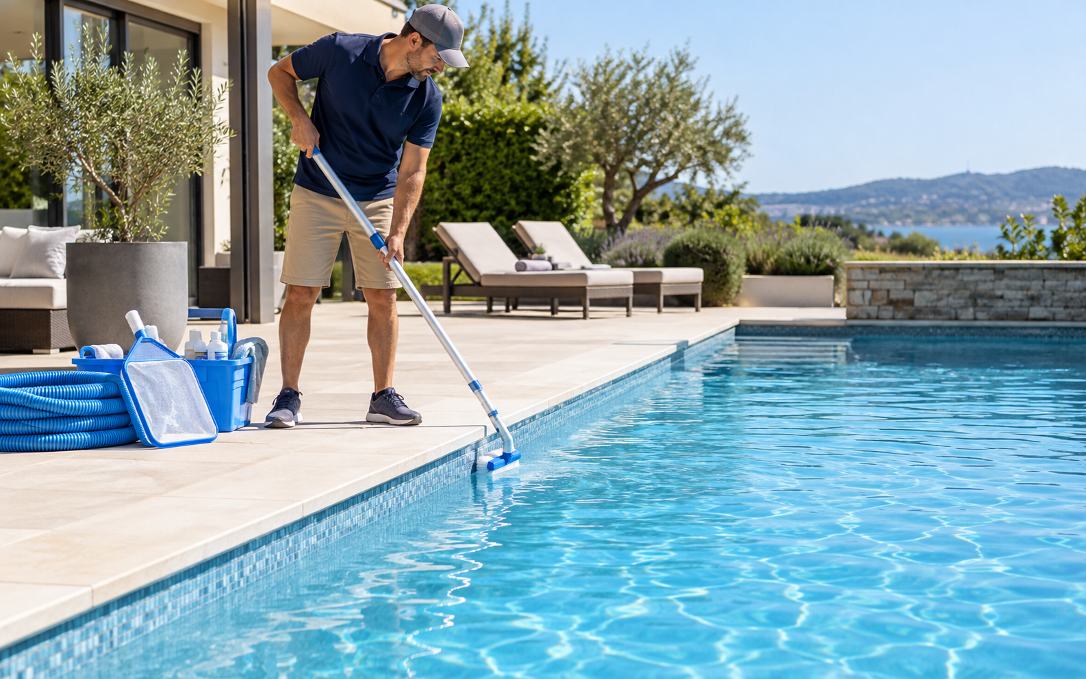 Como limpar uma piscina corretamente: passo a passo para deixar a água cristalina
