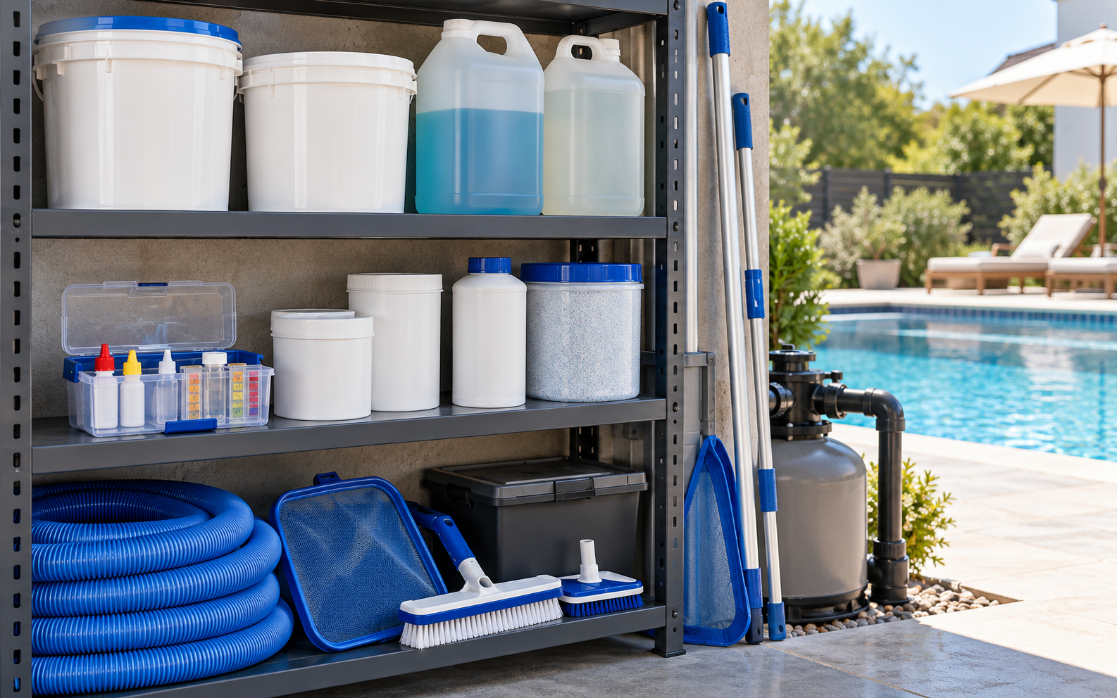 Qual a ordem correta para colocar os produtos na piscina?